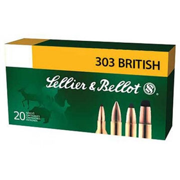 Picture of Sellier & Bellot Rifle 303British 150gr Soft Point 20 Per Box/20 Case SB303B