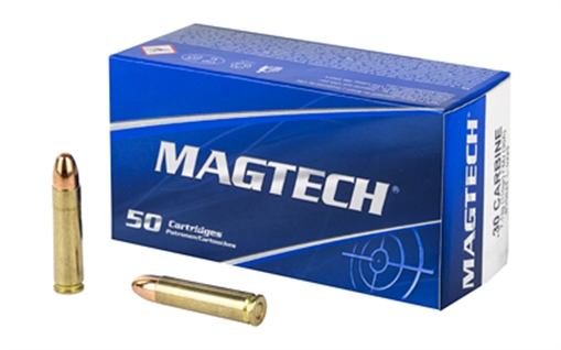 Picture of Magtech Tactical/Training 30Carbine 110gr Full Metal Jacket 50 Per Box/20 Case 30A