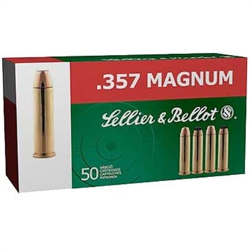 Picture of Sellier & Bellot Handgun 357Mag 158gr Soft Point 50 Per Box/20 Case SB357B