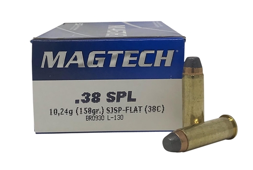 Picture of Magtech Range/Training 38Special 158gr Semi Jacketed Soft Point Flat 50 Per Box/20 Case 38C