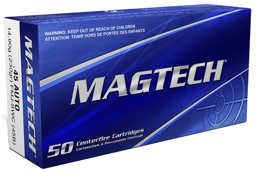 Picture of Magtech Range/Training 45ACP 230gr Full Metal Jacket Semi Wadcutter 50 Per Box/20 Case 45B