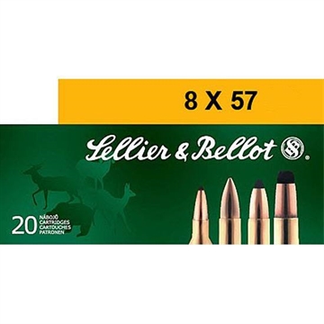 Picture of Sellier & Bellot Rifle 8x57mmJR 196gr Soft Point 20 Per Box/20 Case SB857JRA