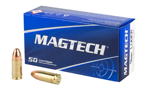 Picture of Magtech Range/Training 9mmLuger 115gr Full Metal Jacket 50 Per Box/20 Case 9A