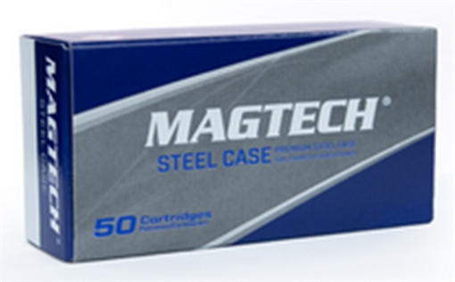 Picture of Magtech Steel Case (Zinc-Plated) Handgun Ammunition 9mm Luger 115 gr. FMJ 1135 fps 50/ct 9AS