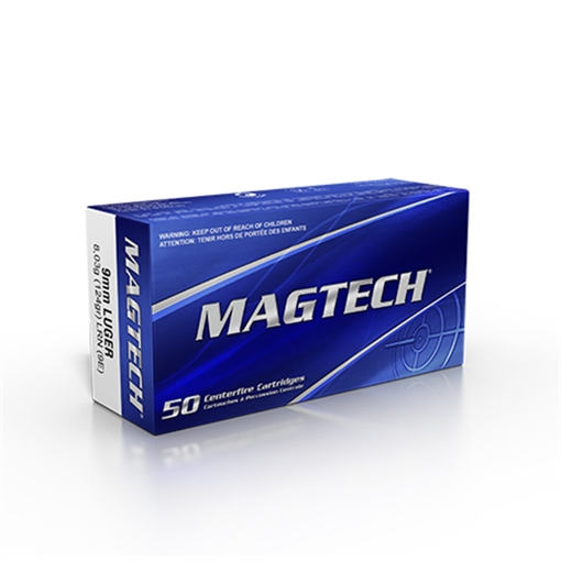 Picture of Magtech Range/Training 9mmLuger 124gr Lead Round Nose 50 Per Box/20 Case 9E