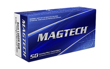 Picture of MAGTECH 9MM 147GR FMJ SUB 50/1000 9G 754908335817
