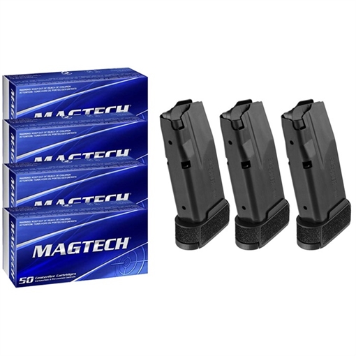 Picture of Brownells Bundles SPORT SHOOT 9MM LUGER 115GR 200RD W/3X P365/X/XL 12RD MAGS MAG-365-9-12 MIX