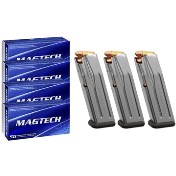 Picture of Brownells Bundles SPORT SHOOTING 9MM LUGER 115GR 200RD W/3X SG9 15RD MAGS MAG1464-SST MIX