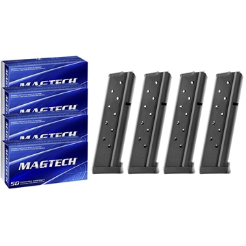 Picture of Brownells Bundles SPORT SHOOTING 9MM LUGER 115GR 200RD W/4X 1911 10RD MAGS 9MM 1911 MIX