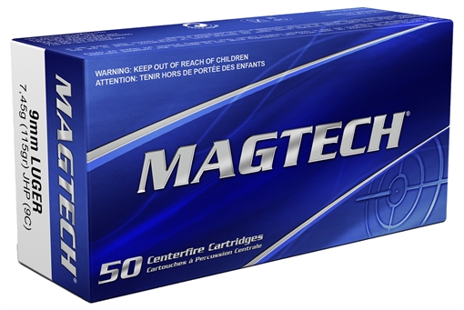 Picture of Magtech Range/Training 9mmLuger 115gr Jacketed Hollow Point 50 Per Box/20 Case 9C