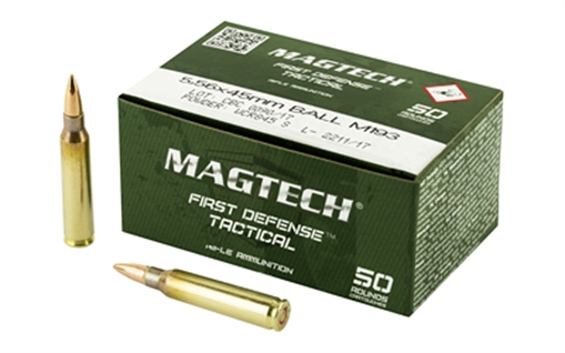 Picture of Magtech Tactical/Training 5.56x45mmNATO 55gr Full Metal Jacket 50 Per Box/20 Case 556A