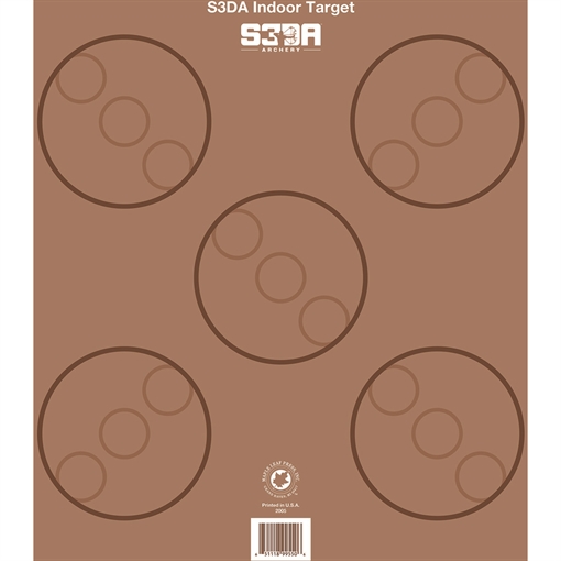 Picture of Maple Leaf Press Maple Leaf S3DA 3D Target Face Brown ASA 25 pk. S3DA-BRO-P