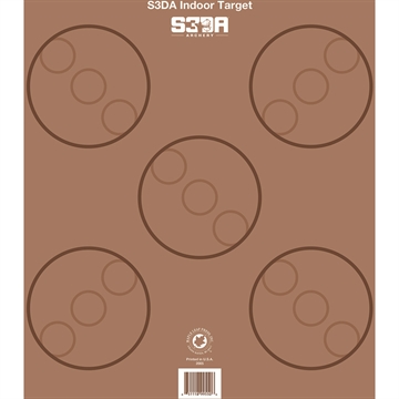 Picture of Maple Leaf Press Maple Leaf S3DA 3D Target Face Brown ASA 25 pk. S3DA-BRO-P