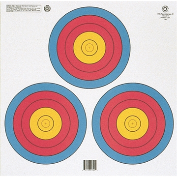 Picture of Maple Leaf Press Maple Leaf Target Face FITA 3 Spot Triangle 100 pk. FT-3X40W