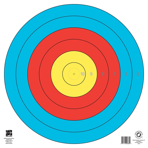 Picture of Maple Leaf Press Maple Leaf Target Face FITA 6-Ring 80 cm. 1 pk. TA-6X80C
