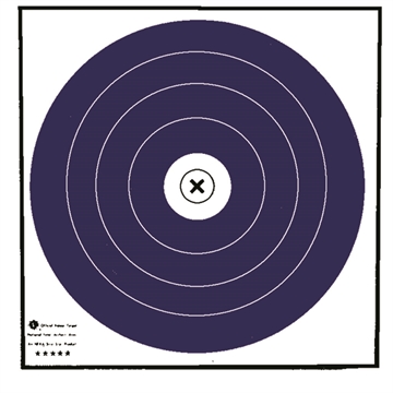 Picture of Maple Leaf Press Maple Leaf Target Face NFAA Indoor Blue/White 40 cm. 100 pk. NFI-1T
