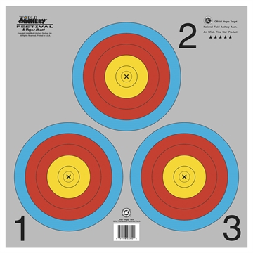 Picture of Maple Leaf Press Maple Leaf Target Face NFAA Vegas 3-Spot 100 pk. TA3X40G
