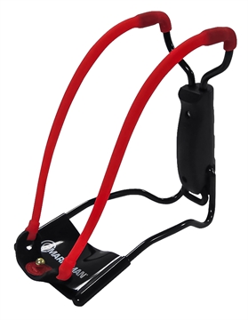 Picture of Marksman Marksman Folding Slingshot Red Hyper-Velocity Band Black Molded Handle 3055