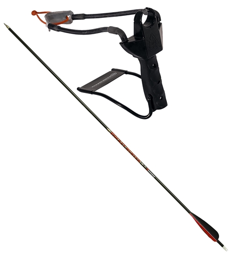 Picture of Marksman Marksman Pocket Hunter Slingshot Black Steel Frame Black Molded Handle 3075