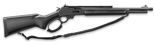 Picture of MARLIN 1895 DARK RIL 45-70 GOV'T 16.25IN TRD BBL XS GRS W RAIL BLK SYN STK 5RD BIG LOOP 11/16X24 THR MARG70455
