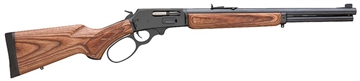 Picture of MARLIN 1895GBL RIL 45-70 GOV'T 18.5IN BBL SBFRAMP WITH HOOD SIGHTS BROWN LAMINATE STOCK 6RD BIG LOOP 70456