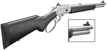 Picture of MARLIN MODEL 1894CST RIL 357 MAG/38 SPECIAL 16.5IN SS THREADED BBL XS SGTS BLK STK 8RD WW BIG LP LVR 70438