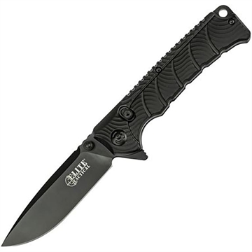 Picture of Master Cutlery Elite Tactical Backdraft Folding Knife 3 1/2" Blade Black ET-FDR011BK