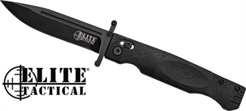 Picture of Master Cutlery Elite Tactical Guardsman Folding Knife 3 3/4" Blade Black ET-FDR012BK