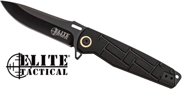 Picture of MC ELITE TACTICAL READINESS 3.5" DROP POINT FLDR BLK/BLK ETA001BK