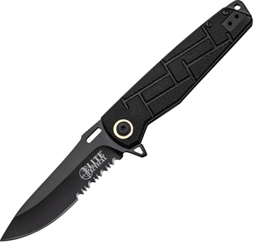 Picture of Master Cutlery Elite Tactical Readiness Folding Knife 3 1/2" Blade Black ET-A001BKS