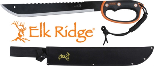 Picture of MC ELK RIDGE MACHETE 21.5" BLADE W/SHEATH D-HANDLE BLK/SS ER279S