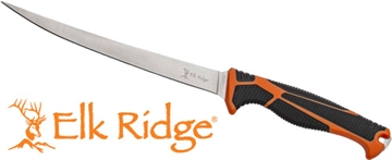 Picture of Master Cutlery Elk Ridge Trek Fixed Knife 7" Fillet Blade Orange and Black ER-TKFIX002