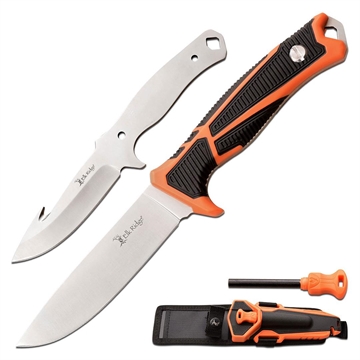 Picture of Master Cutlery Elk Ridge Trek Interchangeable Blade Set 4 1/2" Blades Orange and Black ER-TKFIX001
