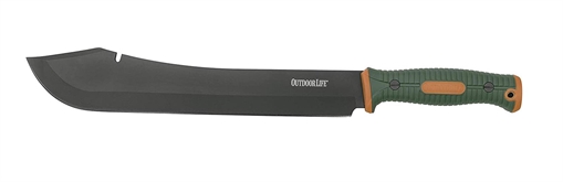 Picture of Master Cutlery Outdoor Life Camp Machete 11" Blade Orange and Green OL-MHT001OGN