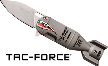 Picture of MC TAC-FORCE 2.25" DROP POINT FOLDER GREY SHARK BOMB/SS TF1039GY