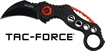 Picture of MC TAC-FORCE 2.5" HAWKBILL BLADE FOLDER BLACK/RED TF578BK