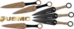Picture of MC USMC 9" SPEAR POINT THROWING KNIVES 6-PACK BLK/FDE MT0016CS