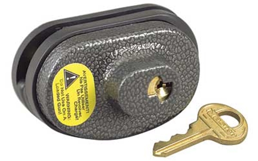 Picture of Master Lock Trigger Guard Lock Keyed Alike Open With Key Blue Steel/Zinc Adjustable Firearm Fit- Universal 90KADSPT