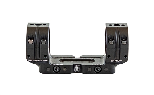 Picture of MPA Bolt Action Scope Rings 30mm 1.125" Height Black BAMOUNT-30-1125 BAMOUNT301125