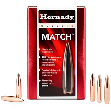 Picture of Hornady Match Bullets .22 cal .224" 75 gr BTHP- MATCH 600/ct 22796