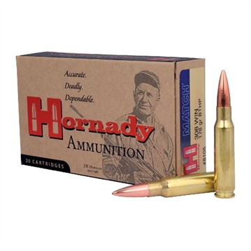 Picture of Hornady Match 308Win 178gr Boat Tail Hollow Point 20 Per Box/10 Case 8105