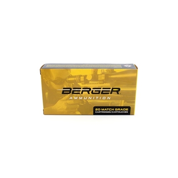 Picture of Berger Target Rifle Ammunition 6.5 Creedmoor 153.5 gr LRHT 2702 fps 20/ct 31091