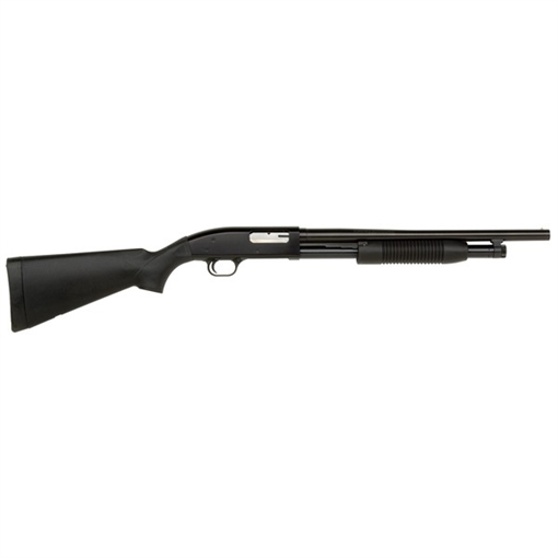 Picture of Mossberg 88 Maverick, Pump Action Shotgun, 12 Gauge, 18.5" Barrel, 3" Chamber, Cylinder Bore, Blued Finish, Black Synthetic Stock, Bead Sight, 5Rd, Right Hand 0495331 31023