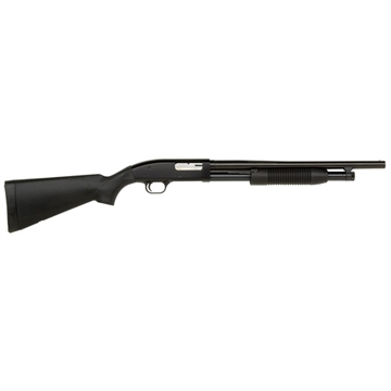 Picture of Mossberg 88 Maverick, Pump Action Shotgun, 12 Gauge, 18.5" Barrel, 3" Chamber, Cylinder Bore, Blued Finish, Black Synthetic Stock, Bead Sight, 5Rd, Right Hand 0495331 31023