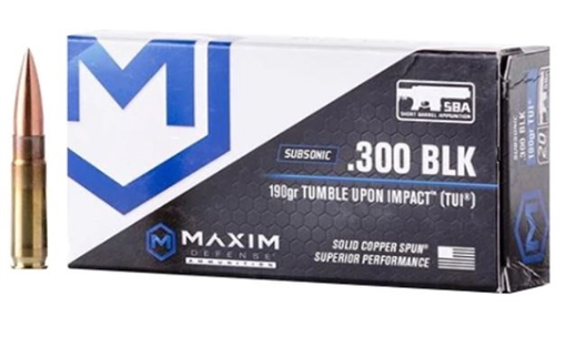 Picture of Maxim .300 BLK Sub-Sonic Rifle Ammo - 190 Grain MXM-49005