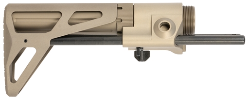 Picture of Maxim Defense Combat Carbine Stock (CCS) Gen 6 FDE Aluminum, Includes Buffer Tube, Fits AR-15 Platform MXM47563