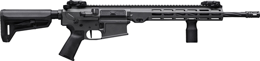 Picture of Maxim Defense MD10 L 308 Win 20+1 16" Fluted Barrel, Sniper Gray Cerakote Finish, M-LOK Handguard, Black Magpul Furniture, SL-K Stock, MVG Grip, MBUS Sights, Blackout Defense Flat Trigger MXM49682