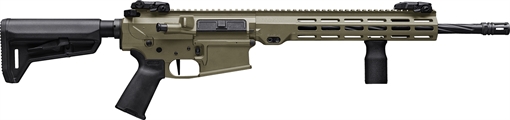 Picture of Maxim Defense MD10 L 6.5 Creedmoor 20+1 18" Fluted Barrel, FDE Rec/M-LOK Handguard, Black Magpul Furniture, SL-K Stock, MVG Grip, MBUS Sights, Blackout Defense Flat Trigger MXM49690