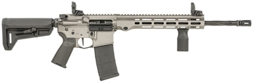 Picture of Maxim Defense MD15 L 5.56x45mm NATO 30+1 16" Fluted Barrel, Sniper Gray Rec/M-LOK Handguard, Black Magpul Furniture, SL-K Stock, MBUS Sights, Blackout Defense Flat Trigger MXM49734