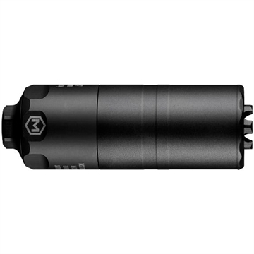 Picture of Maxim Defense Industries MS-57K, Suppressor, 5.7X28MM, Stainless Steel Core with Titanium Thread Insert, Anodized Finish, Black MXM-48214